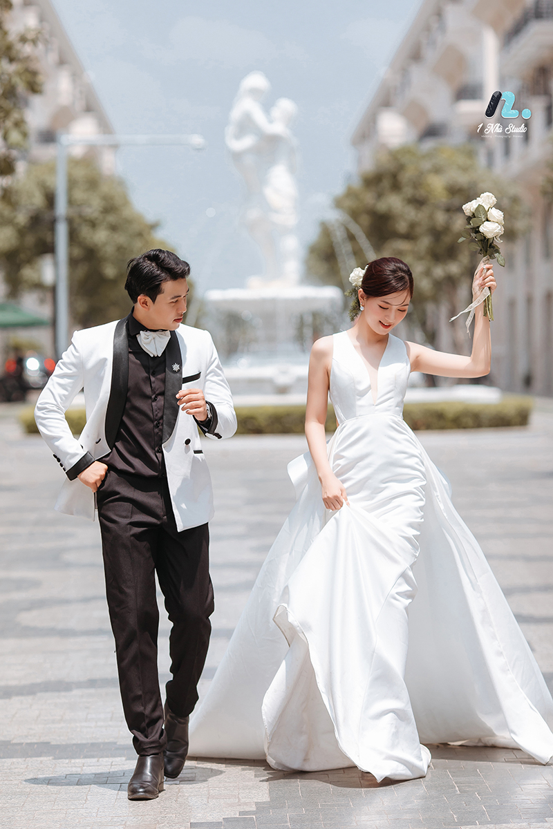 Trang phục cưới cao cấp và phong cách chụp hiện đại tại Studio 1 Nhà